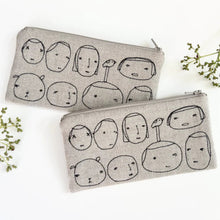 Load image into Gallery viewer, Embroidered Linen Pouch | K Studio