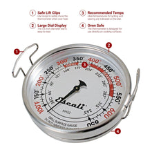 Load image into Gallery viewer, Extra Large Grill Surface Thermometer | Escali