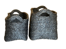 Load image into Gallery viewer, Rectangular Tray Basket, jute - charcoal: Set of 2 | Will &amp; Atlas