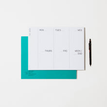 Load image into Gallery viewer, Large Weekly Desk Planner Notepad | Case Study