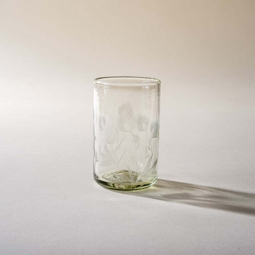 Etched Thistle Recycled Glassware | East Fork Pottery