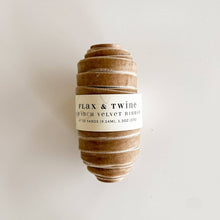 Load image into Gallery viewer, Velvet Ribbon 3/8" 10 Yards | Flax &amp; Twine