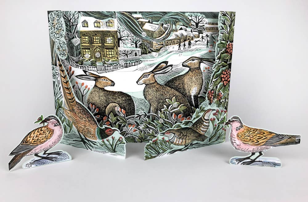 Art Angels | We Three Hares Advent Calendar by Angela Harding