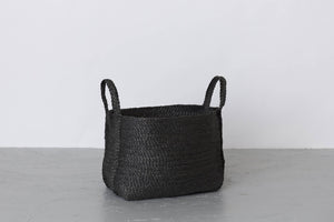 Rectangular Floor Basket with handle, jute | Will & Atlas
