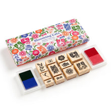 Load image into Gallery viewer, Blooming Cats Rubber Stamp Set | Galison