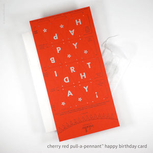 Birthday Pull-A-Pennant™ Greeting Card | Inkello Letterpress