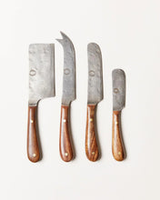 Load image into Gallery viewer, Artisan Forged Cheese Knives, Set of 4 | Farmhouse Pottery