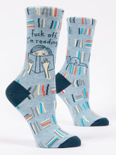 Load image into Gallery viewer, Women's Crew Socks | Blue Q