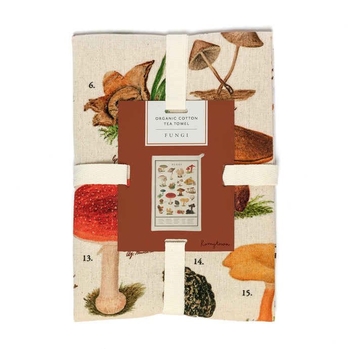 Fungi Organic Cotton Tea Towel | Roomytown