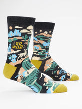Load image into Gallery viewer, Men's Crew Socks | Blue Q