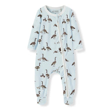 Load image into Gallery viewer, Goose Luxe Stretch Zipper Footed Romper | Milkbarn