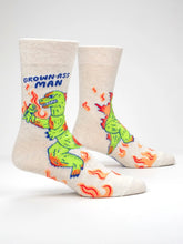 Load image into Gallery viewer, Men's Crew Socks | Blue Q