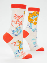 Load image into Gallery viewer, Women's Crew Socks | Blue Q