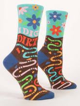 Load image into Gallery viewer, Women's Crew Socks | Blue Q