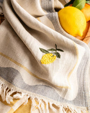 Load image into Gallery viewer, Lemon Hand-Stitched Towel Set | Olive &amp; Loom