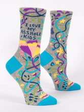 Load image into Gallery viewer, Women's Crew Socks | Blue Q