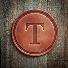 Load image into Gallery viewer, Monogram Leather Coasters | Sugarhouse Leather