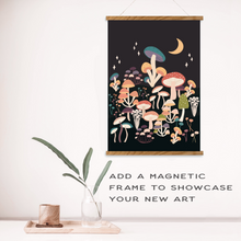 Load image into Gallery viewer, Night Mushrooms Meditative Art Paint by Number Kit | Breathe People