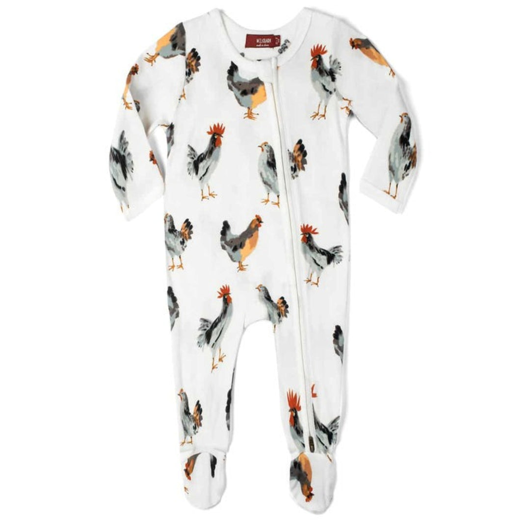 Zipper Footed Romper | Milkbarn