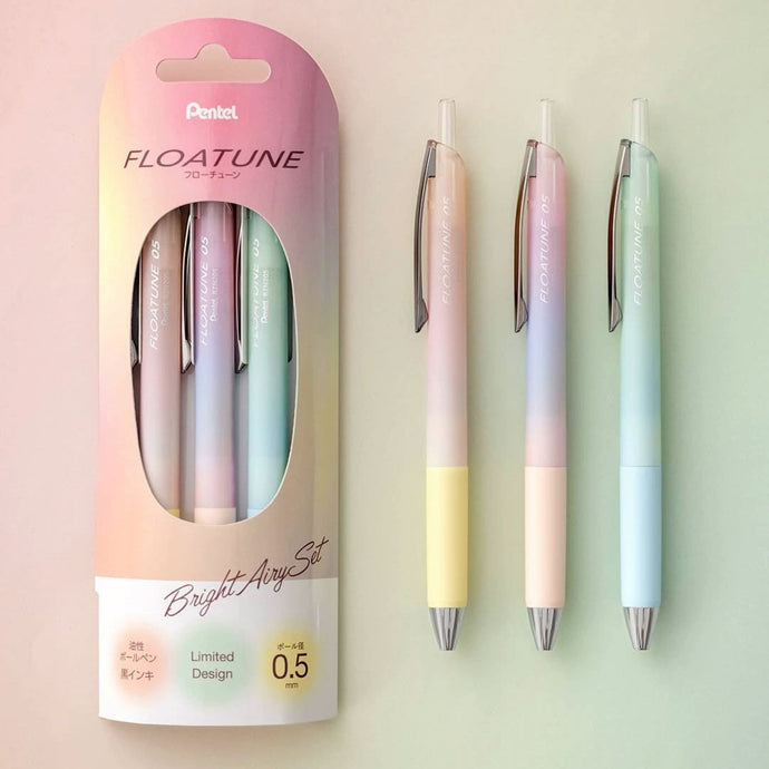 Floatune Ballpoint Airy Design Pen Set | Pentel
