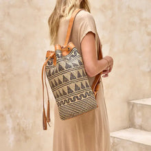 Load image into Gallery viewer, Rattan Sling Bag Backpack | The Winding Road
