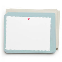Load image into Gallery viewer, Scalloped Heart Flat Note Set | E. Frances Paper