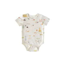 Load image into Gallery viewer, Short Sleeve Shoulder Snap One Piece | Pehr