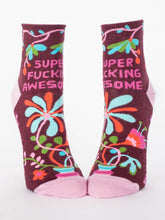 Load image into Gallery viewer, Women's Ankle Socks | Blue Q