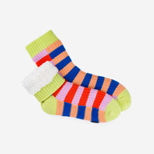 Load image into Gallery viewer, Super Stripe Knit House Socks | Verloop