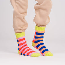 Load image into Gallery viewer, Super Stripe Knit House Socks | Verloop