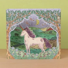 Load image into Gallery viewer, Twilight Unicorn Die-Cut Card by Fee Greening | Art Angels