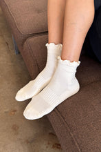 Load image into Gallery viewer, Ruffled Hugger Crew Socks | Le Bon Shoppe