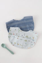 Load image into Gallery viewer, Water Repellent Baby Bibs with Pocket, Set of 2 | Pehr