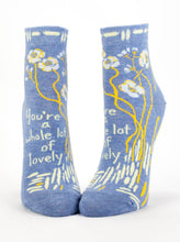 Load image into Gallery viewer, Women's Ankle Socks | Blue Q