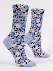 Women's Crew Sock | Blue Q