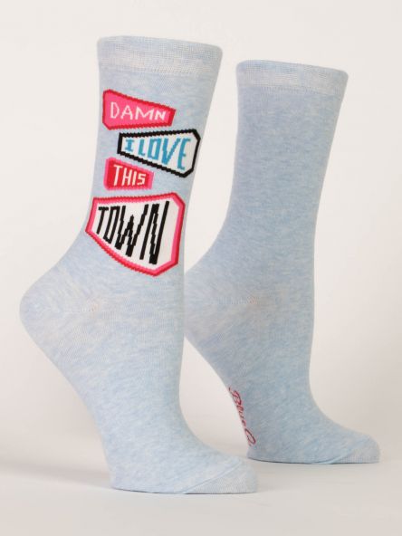 Women's Crew Sock | Blue Q