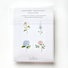 Load image into Gallery viewer, Garden Flowers Paintable Cards | Emily Lex Studio