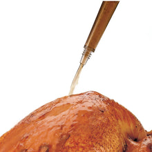 Load image into Gallery viewer, Baster applying juice to a turkey with no attachment.
