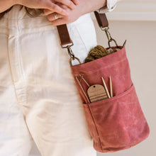 Load image into Gallery viewer, Waxed Canvas Bucket Bag | Twig &amp; Horn