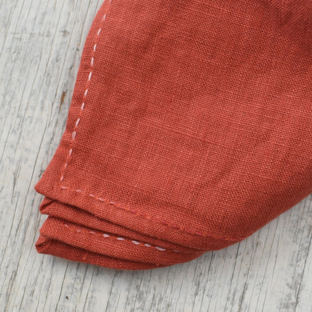 Linen Bandana with Hand Stitching | Manu