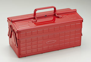 Steel Toolbox w/ Cantilever Lid & Upper Storage Trays  ST-350 | Toyo