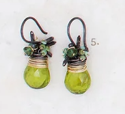 Lucky Peridot Fringe Earrings | River Song Jewelry