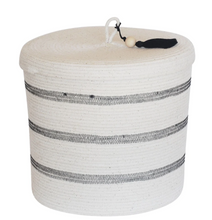 Load image into Gallery viewer, Lidded Cylinder Basket | Mia Melange