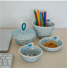 Load image into Gallery viewer, Petite Lidded Basket XS | Mia Melange