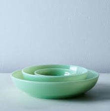 Load image into Gallery viewer, Colored Glass Nesting Shallow Bowls | Mosser Glass