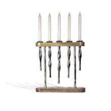 Load image into Gallery viewer, Nickle Candle Holder - 5 Candles | Montes Doggett