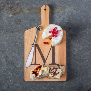 Monogrammed Maple Cheese Board Gift Pack | JK Adams