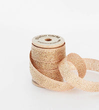 Load image into Gallery viewer, Metallic Loose Weave Ribbon Wood Spool | studio carta